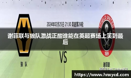 谢菲联与狼队激战正酣谁能在英超赛场上笑到最后